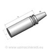 Polotovar vyvrtávací tyče BT50x50-234 MAS-BT